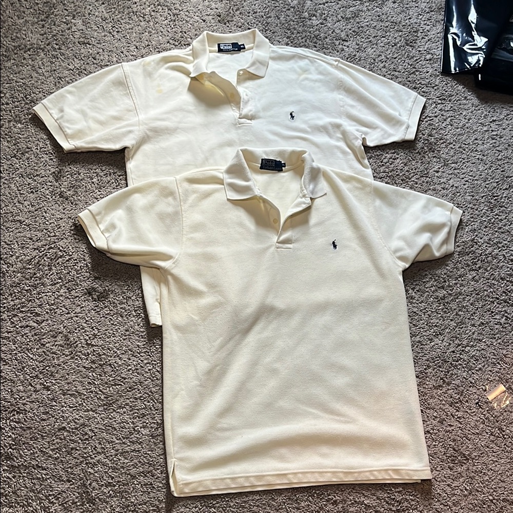 Polo by Ralph Lauren Cream Polo Shirt Classic Style